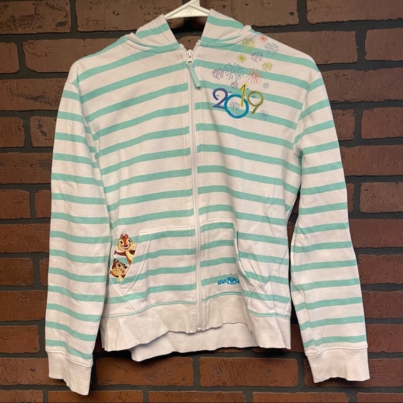 Walt Disney World 2019 Parks Full Zip Hooded Youth Sweatshirt - Picture 1 of 7